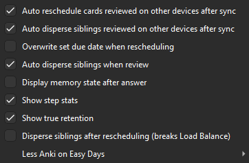 FSRS Helper Settings